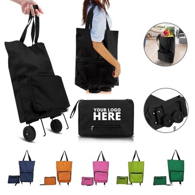 Collapsible Shopping Trolley Bag with Wheels