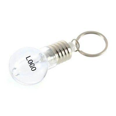 Clear Lamp Torch Keyring