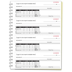 2-Part Imprinted Cash Receipt Books