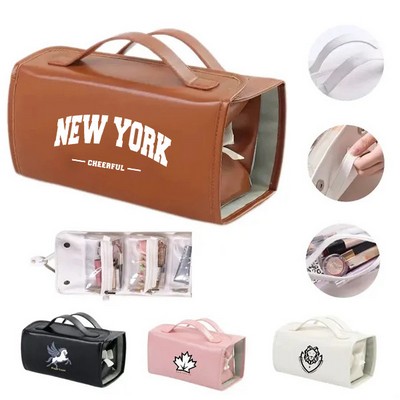 Portable 4-In-1 Roll Up Foldable Makeup Bag