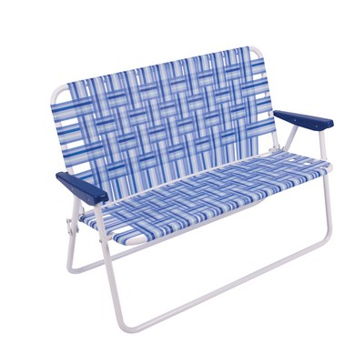 Web Love Seat Blue And White