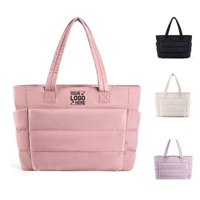 Lightweight Puffer Tote Bag