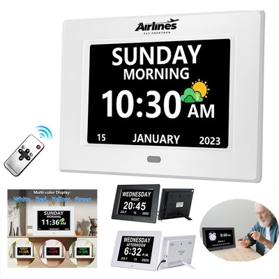 7" 3 Display Modes Large Font Alzheimer's Clock