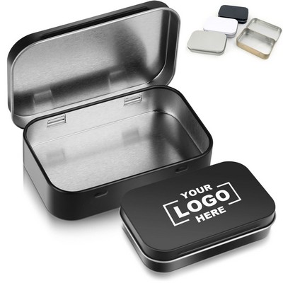 Metal Rectangular Hinged Tins Box