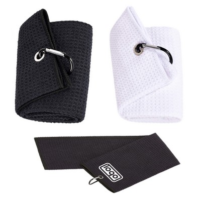 Microfiber Golf Sports Towel w/ Carabiner