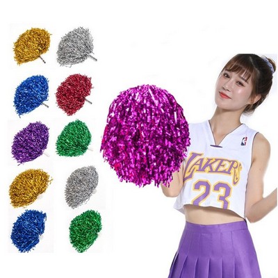 Vibrant Cheer Poms with Durable Plastic Grips