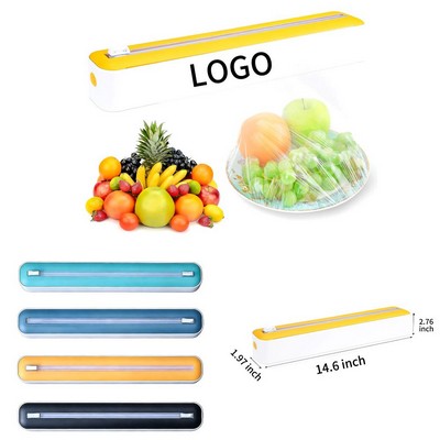 Refillable Magnetic Plastic Cling Film Cutter W/ Slide Cutter
