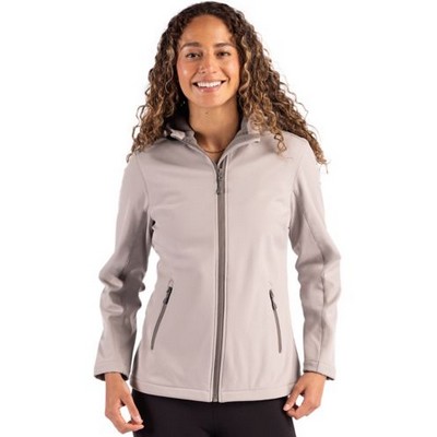 Clique Tempo Recycled Stretch Softshell Womens Hooded Jacket