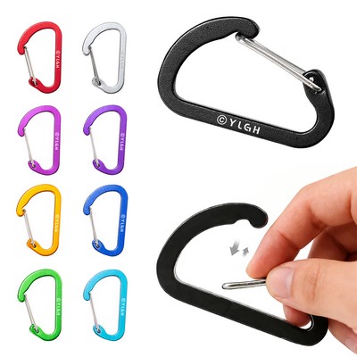 Jumbo D-shaped Flat Carabiner