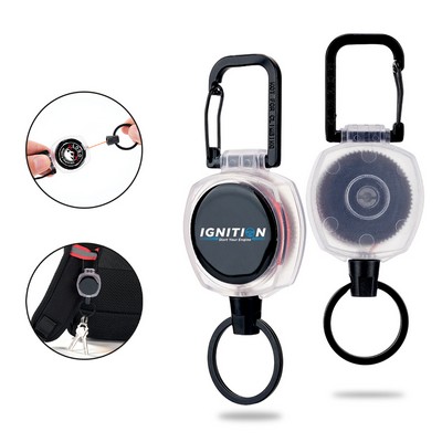 Durable Retractable Claw Badge Key Holder