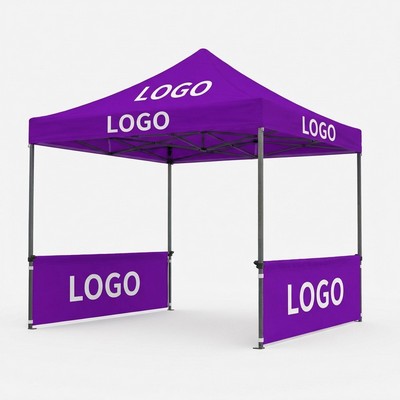 10X10 Deluxe Black Steel Frame Tent Kit ( Full-Bleed Dye Sublimation)