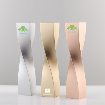 9.85'' H Metal Twist Award