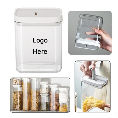 Airtight Clear Food Storage Canisters With Locking Lids