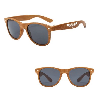 Wood Grain Sunglasses