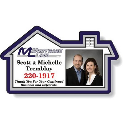 Stock House Magnet (2"x3.5") .020 thick, Full Color, White Vinyl Topcoat