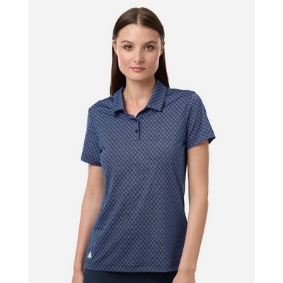 Adidas Women's 4-Way Stretch Printed Polo - A717