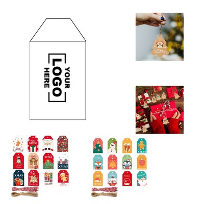 60Pcs Christmas Paper Gift Tags