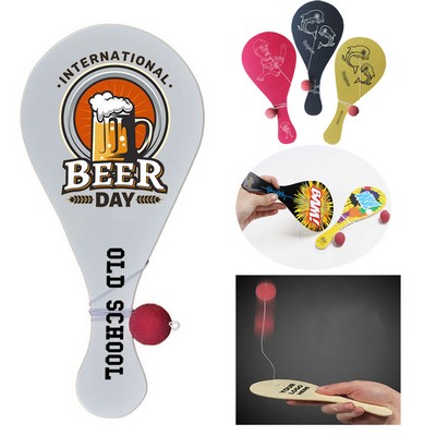 Wood Smile Paddle Game