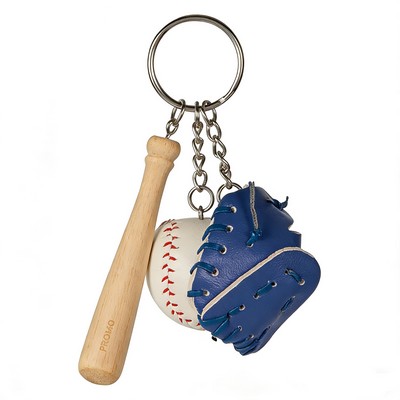 3-in-1 Mini Baseball Keychain