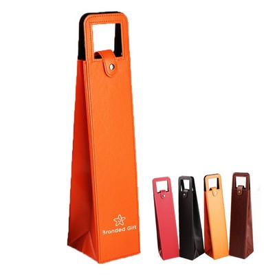 Leather Wine Tote Carrier
