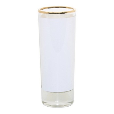 2 oz. Glass Shooter w/gold rim