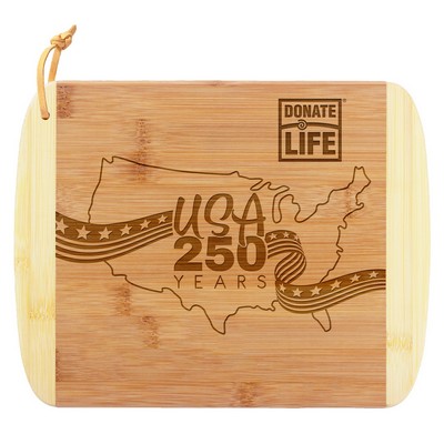 Limited Edition USA 250 Years 11" Two-Tone Cutting Board