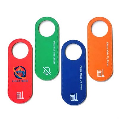 PU Door Sign with Do Not Disturb and Please Knock