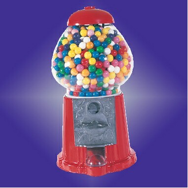 15" Red Iron Cast Classic Gumball Machine