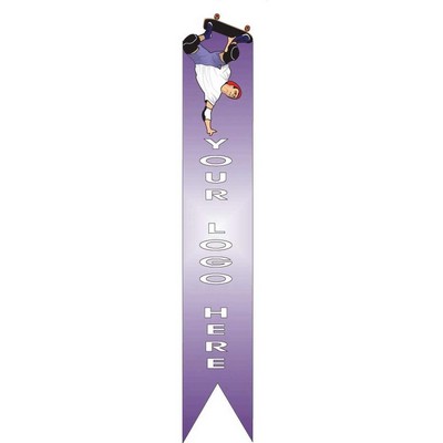 Skateboarding Bookmark w/ Black Back