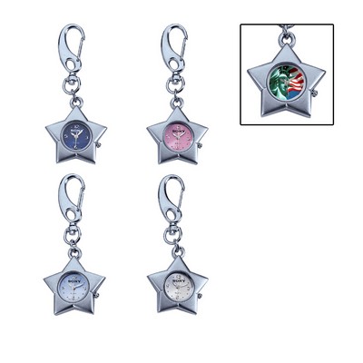 Star Shape Key Chain Quartz Watch