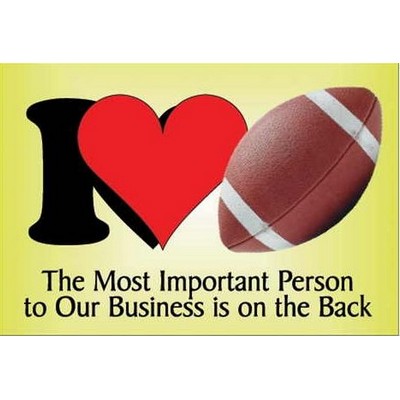 I Love Football Photo Hand Mirror (2"x3")