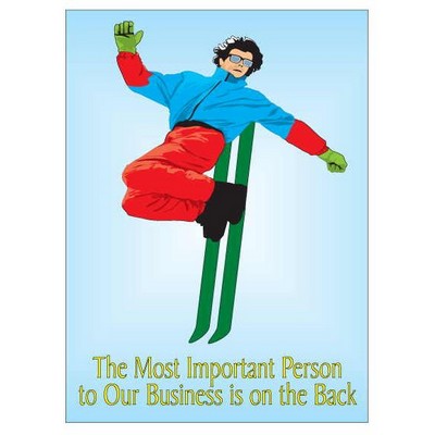 Skier Rectangle Photo Hand Mirror (2½"x3½")