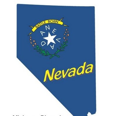 Nevada Battle Born Acrylic Coaster w/Felt Back