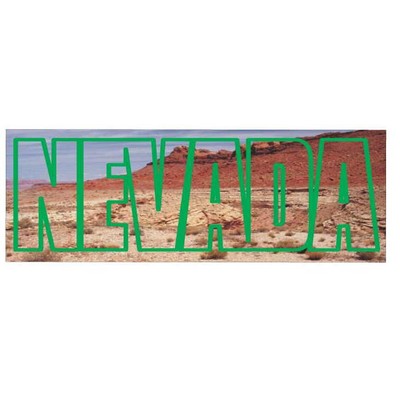 Nevada Desert Panoramic Photo Hand Mirror (1 5/8"x4 5/8")