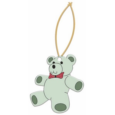 Teddy Bear Ornament w/ Clear Mirrored Back (8 Square Inch)