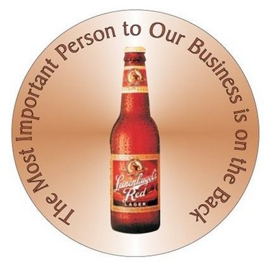 Beer Bottle Photo Hand Mirror (2½" Diameter)