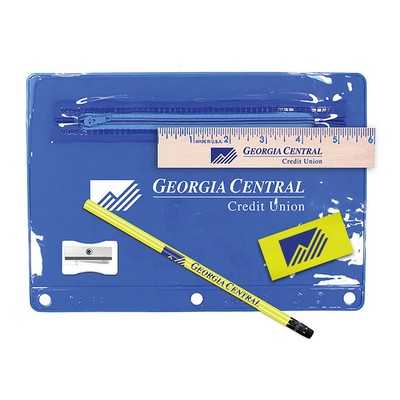 Premium Translucent School Kit w/Eraser (Spot Color)