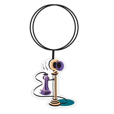 Antique Phone Executive Key Chain w/Mirrored Back (8 Square Inch)