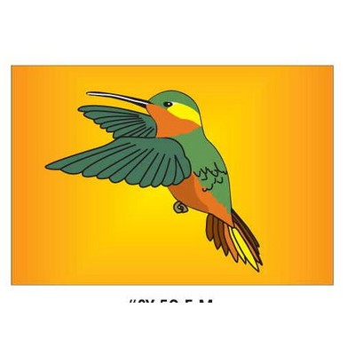 Hummingbird Rectangle Metal Photo Magnet (2"x3")