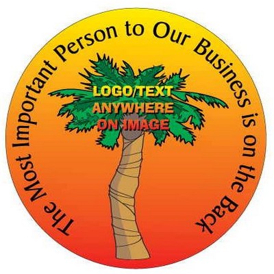 Palm Tree Photo Hand Mirror (2½" Diameter)