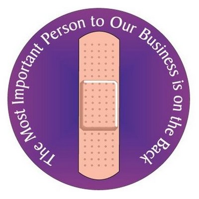 Adhesive Bandage Circular Photo Hand Mirror (2½" Diameter)