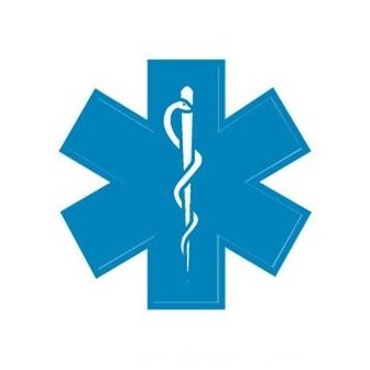 Caduceus Cross Promotional Magnet w/ Strip Magnet (12 Square Inch)