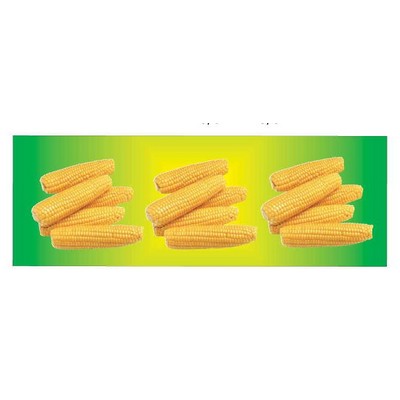 Corn On Cob Panoramic Metal Photo Magnet (1 5/8"x4 5/8")