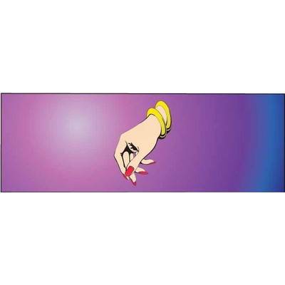 Manicured Hand Panoramic Badge w/ Bar Pin