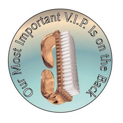 Nail Brush Hand Mirror (2½" Diameter)