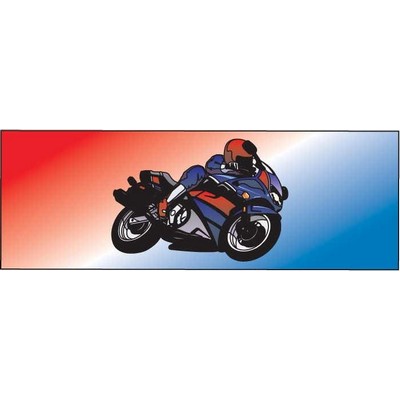 Import Motorcycle Panoramic Metal Photo Magnet