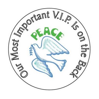 Peace Dove Round Hand Mirror (2½" Diameter)