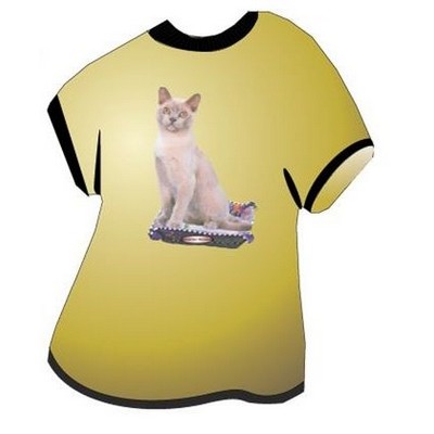American Burmese Cat T Shirt Acrylic Coaster w/Felt Back