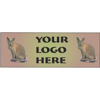 Burmese Cat Panoramic Metal Photo Magnet