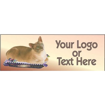 Tonkinese Cat Panoramic Badge w/ Bar Pin (1 5/8"x4 5/8")